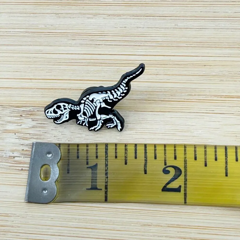 T-Rex Skeleton Soft Enamel Pin, Dinosaur Pin